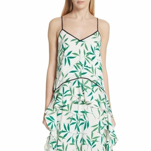 Caroline Constas Bettina Silk Blouse Cami NWT - Picture 1 of 13